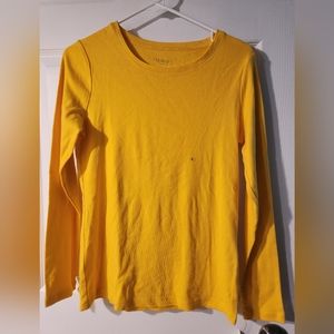 Womans long sleep shirt size small color yellow new with tags